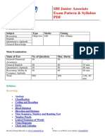 Sbi Junior Associate Syllabus PDF