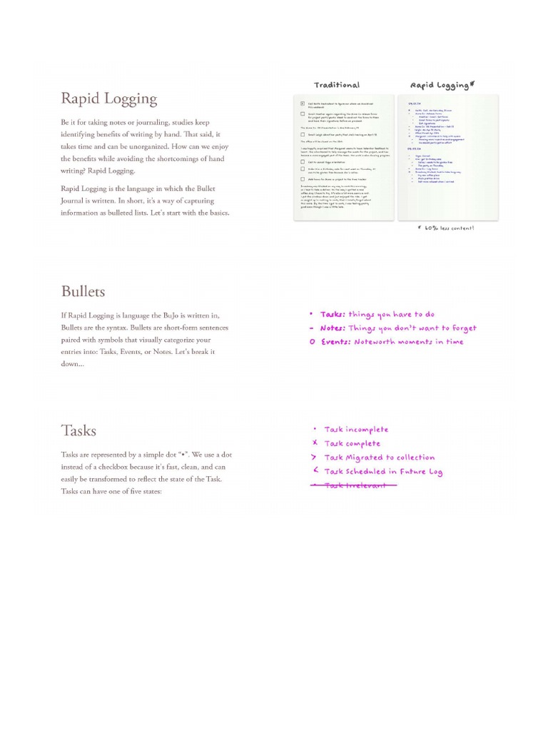 Bullet Journal Guide | Download Free PDF | Cognition