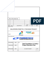 Project Execution Plan -  Tank Foundation Works