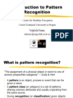 Introduction To Pattern Recognition: Vojtěch Franc