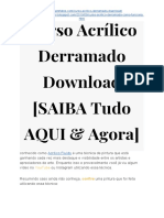 Curso Acrílico Derramado PDF Baixar (SAIBA Tudo AQUI)