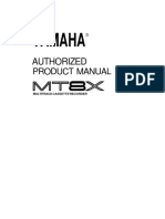 Yamaha MT8X Manual