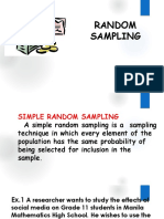 SIMPLE STEPS TO RANDOM SAMPLING