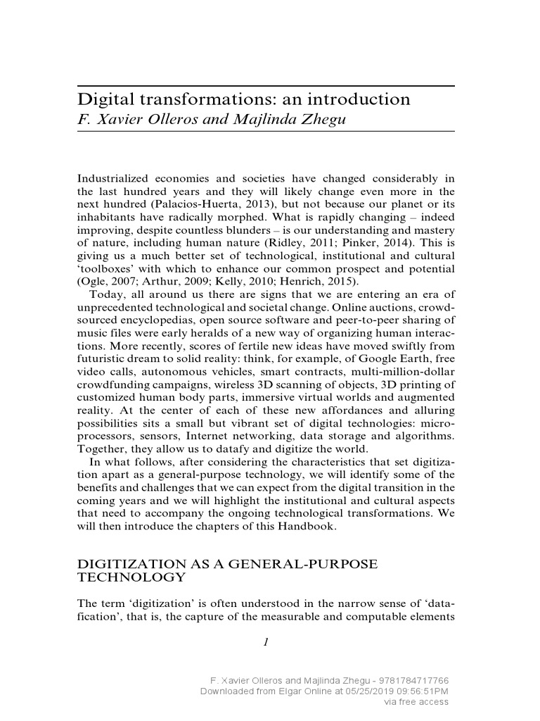 Digital Transformations Overview | PDF | Machine Learning | 3 D Printing
