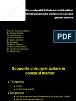 Criterii de Stabilire A Extensiei Limfadenectomiei Axilare. Optimizarea Tehnicii Ganglionului Santinela