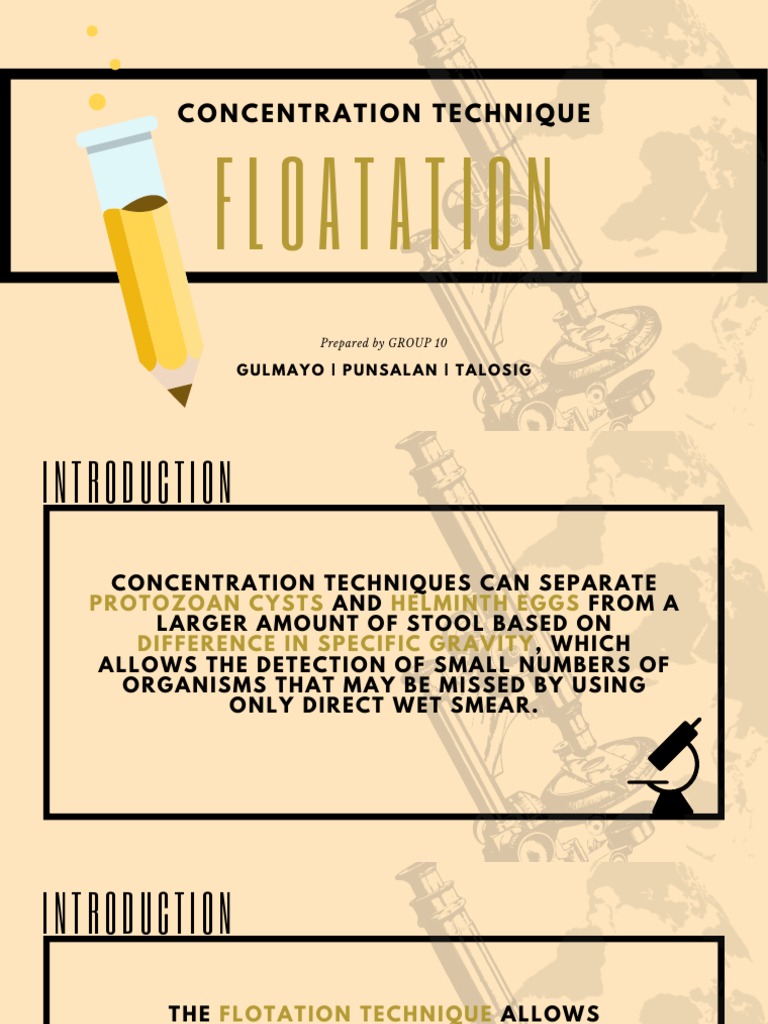 Flotation Technique Pdf Human Feces Parasitism