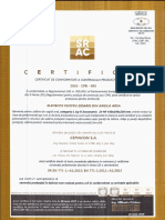Certificat de Conformitate Pentru Zidarie