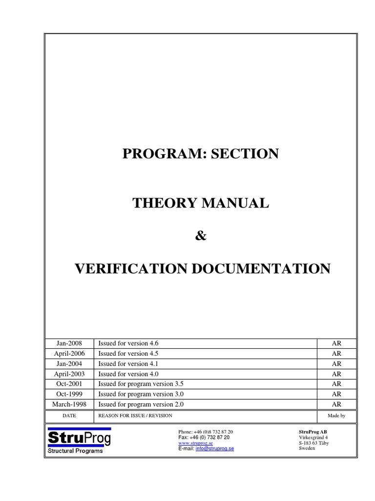 SECTION Theory&Verification Ver 460 | PDF | Mechanical Engineering ...