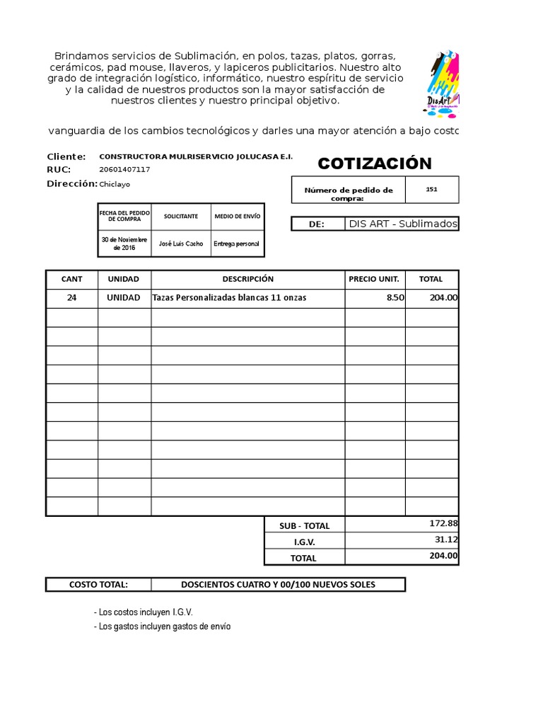 Libro de Cotizaciones | PDF | Informática | Materiales, image size:768x1024