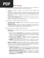 Comentario básico de una gráfica o tabla