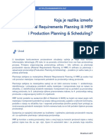 Koja Je Razlika Između Material Requirements Planning Ili MRP I Production Planning & Scheduling?