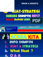 Temu Siswa-Ortu-Sman 6-31 XII STRATEGI SNMPTN 2017 - 3 Maret 2017