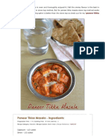 Paneer Tikka Masala