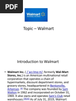 Topic - Walmart