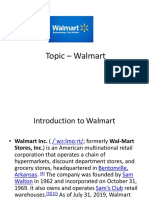 Topic - Walmart