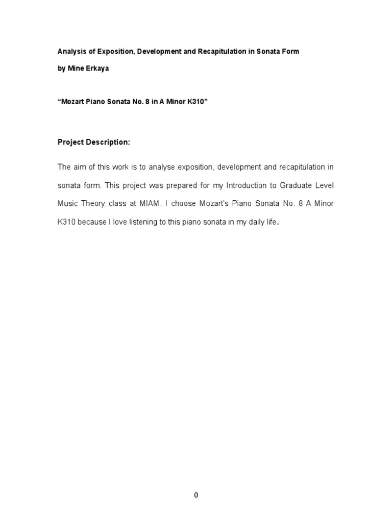 Analysis of Exposition Development and R | PDF | Harmony | Chord (Music)