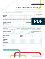 CIE Registration Form PDF