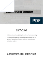 Architectural Criticism