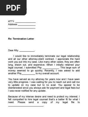 termination letter