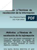 Metodos e Instrumentos de Recoleccion PDF