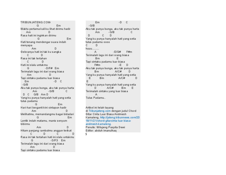 Cinta Luar Biasa | PDF