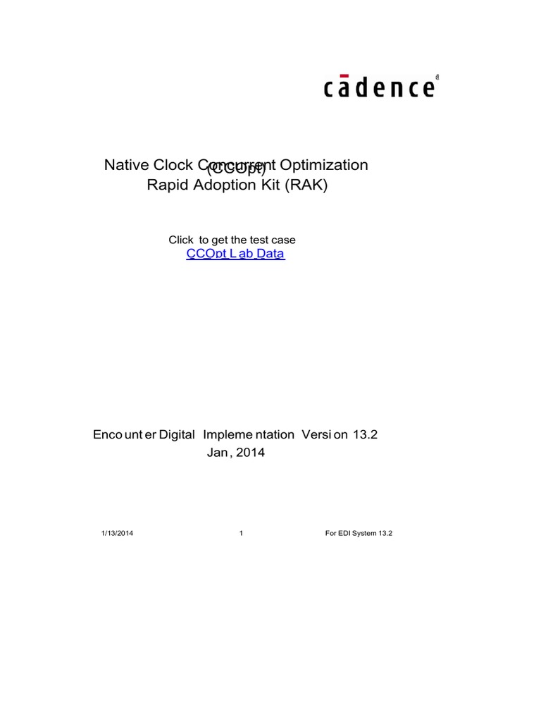 Clock Tree Synthesis Steps PDF Menu Software