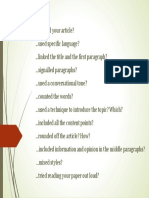 Checklist Articles PDF