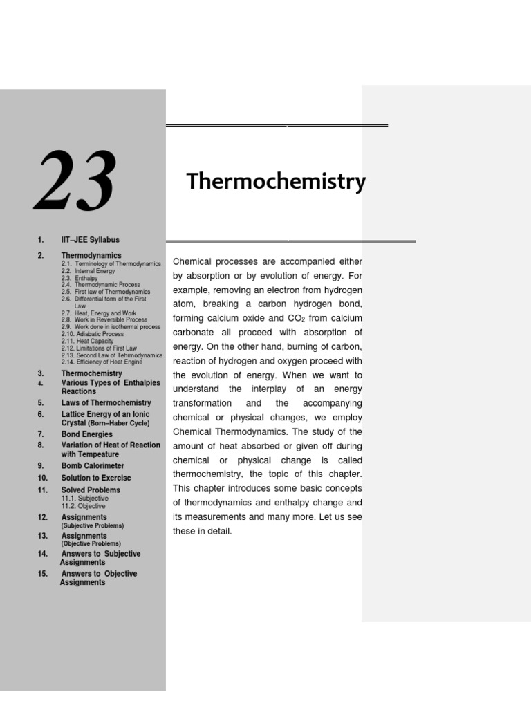 Thermochemistry: Energy and Enthalpy | PDF | Heat | Enthalpy