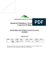 METPC040 Muestreo de Extractante