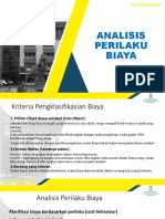 Analisis Perilaku Biaya