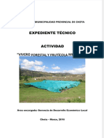 Expediente Tecnico de Vivero Forestal y Fruticola Municipal PDF