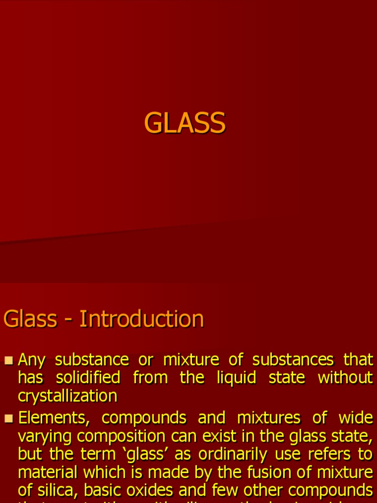 Ce103 Glass Pdf Glasses Silicon Dioxide