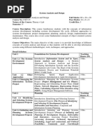 CSC315 System Analysis and Desing