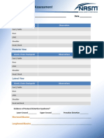 Nasm-Cpt Static Posture Assessment Templates - (Obj-Asse)