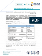 INVIMA CIRCULAR TE-0414 Abastecimiento Gluconato de Calcio Invima 14-03-2018