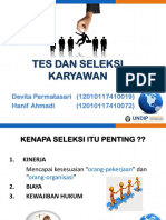 Tes Dan Seleksi Karyawan