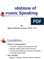 1 - Foundations of Public Speaking