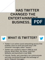 How Has Twitter Changed The Entertainment Business