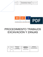 Procedimiento - Excavacion de Zanjas