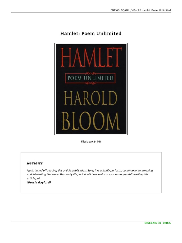 157322233X Hamlet Poem Unlimited PDF Hamlet Written Communication
