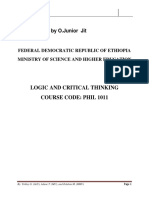 Logic and Critical Thinking Jr-1 PDF