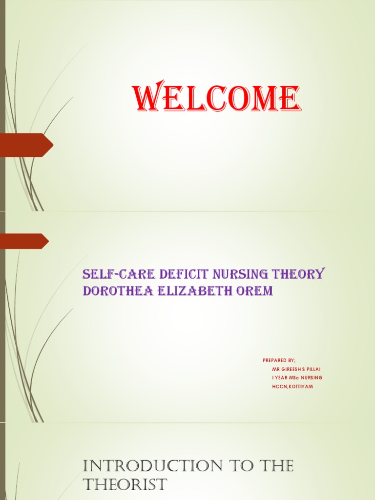 Orem's Theory | PDF | Health Care | Nursing
