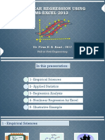 Nonlinear Regression - MS Excel