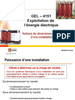 Notes Cours Exploitation Énergie (Transformateur) PDF