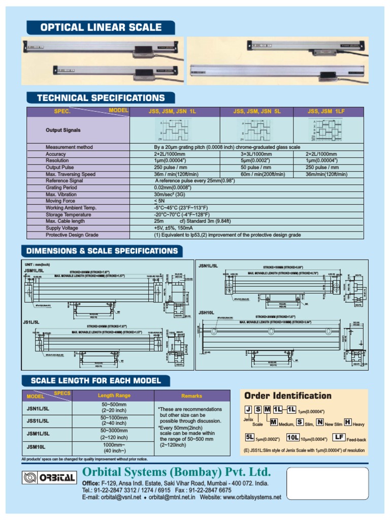 Linear Optical Scale PDF PDF Electronic Engineering