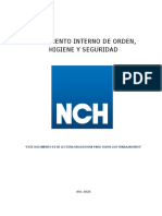 Reglamento Interno de Orden NCH 2020