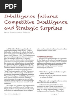 Intelligence Failures: Competitive Intelligence and Strategic Surprises