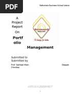 Download A Project Report on Portfolio-Management by Deepak Choubey by deepakchoubey90 SN44644432 doc pdf