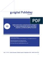 Articulo Publicado de Aplicación de La Comunicación Integral en Emprendimientos de La Eps, Ecuador