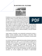 Reseña Historica Del Atletismo